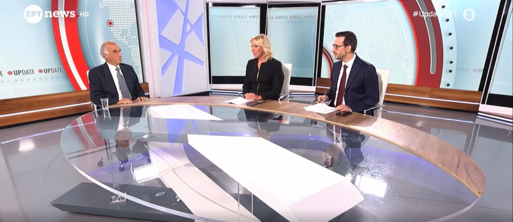 Θερμές ευχαριστίες στην εκπομπή UPDATE της δημόσιας τηλεόρασης(ERT NEWS).